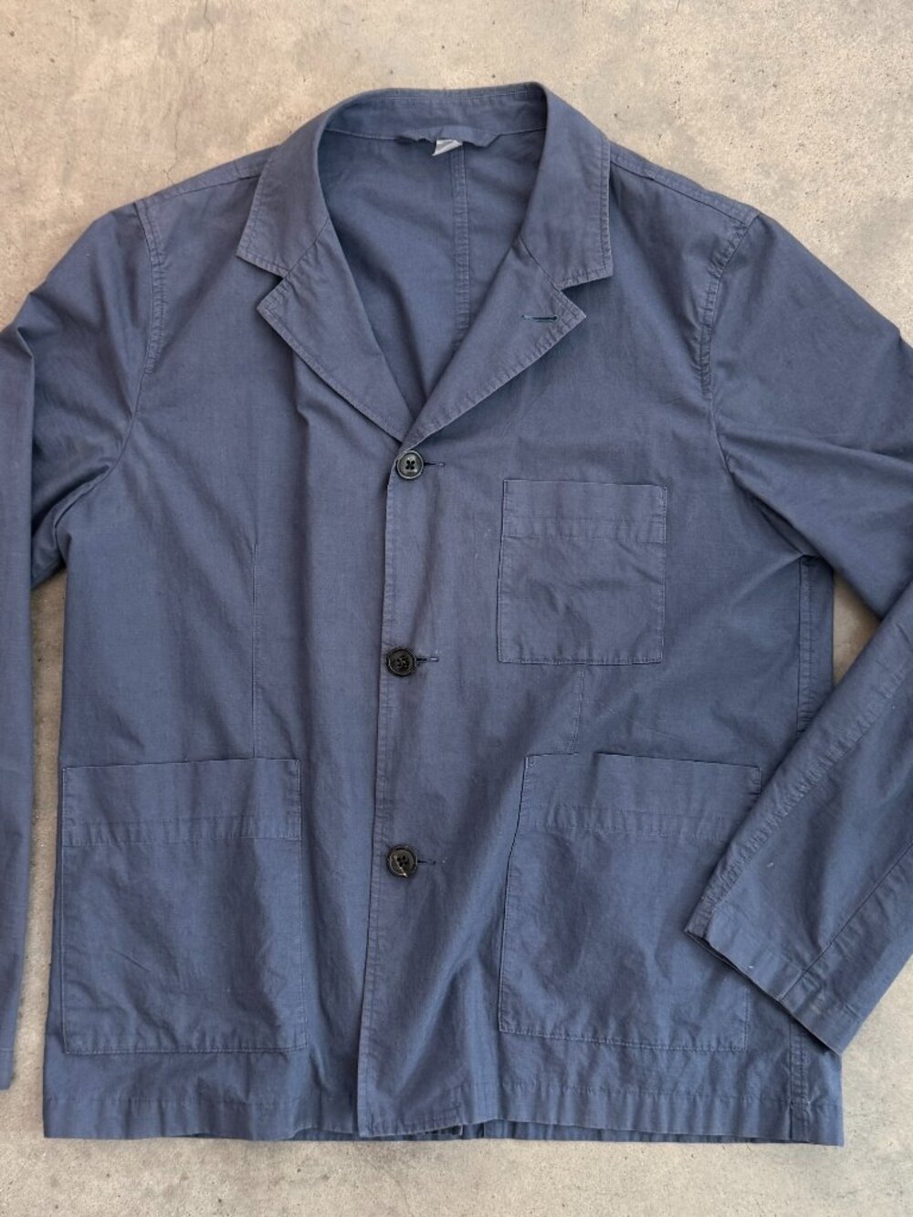 PS Paul Smith - Mid-Blue Unstructured Blazer/Studio Jacket, XL
